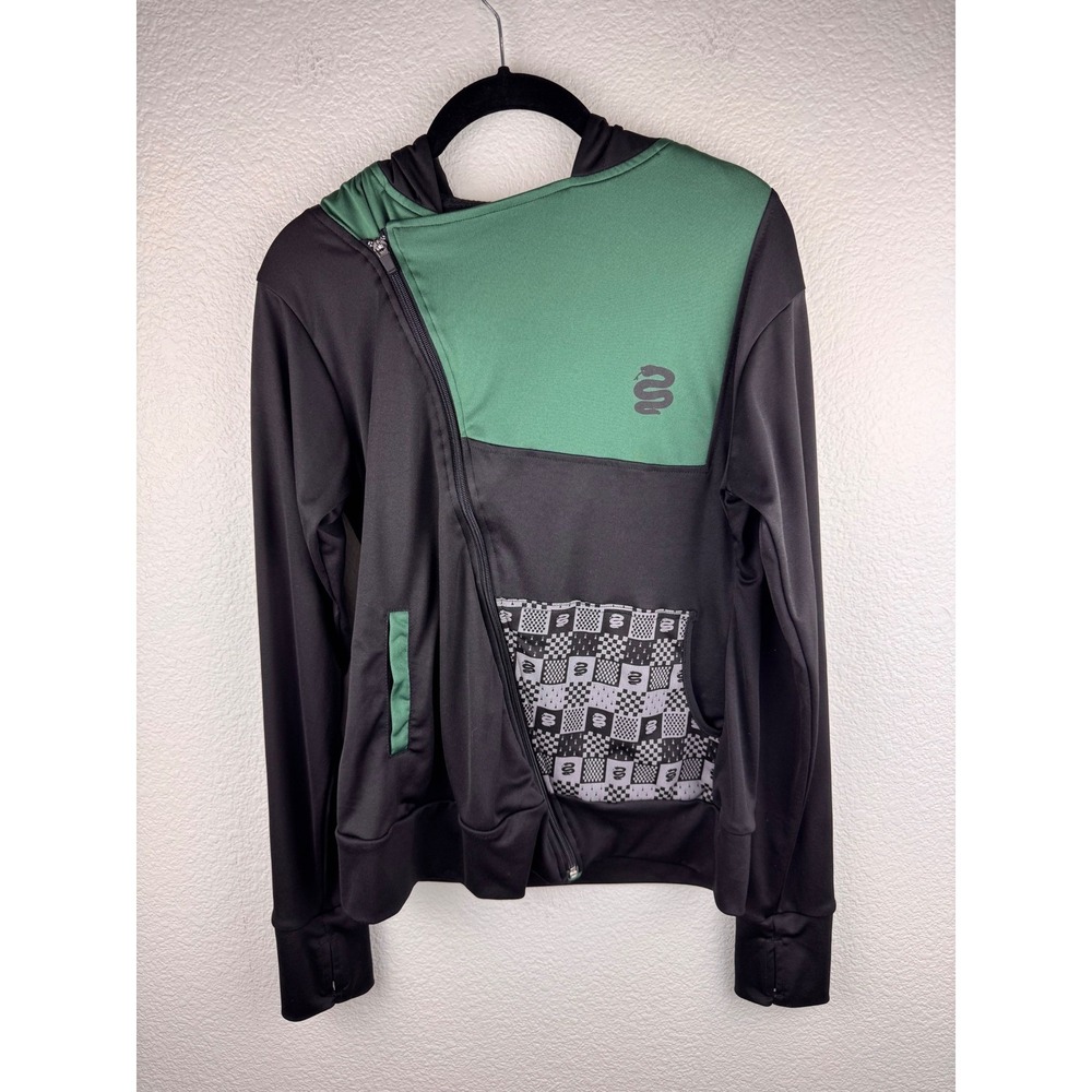 Harry Potter Slytherin Hogwarts Universal Studios Zip Up Hoodie M‎ Sweatshirt